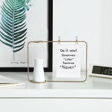 New Creative Iron Photo Frame Stand Postcard Clip Holder Home Decor Fashion Design Family Photo Frame New Creative Iron Photo Frame Stand Postcard Clip Holder Home Decor Fashion Design Family Photo Frame